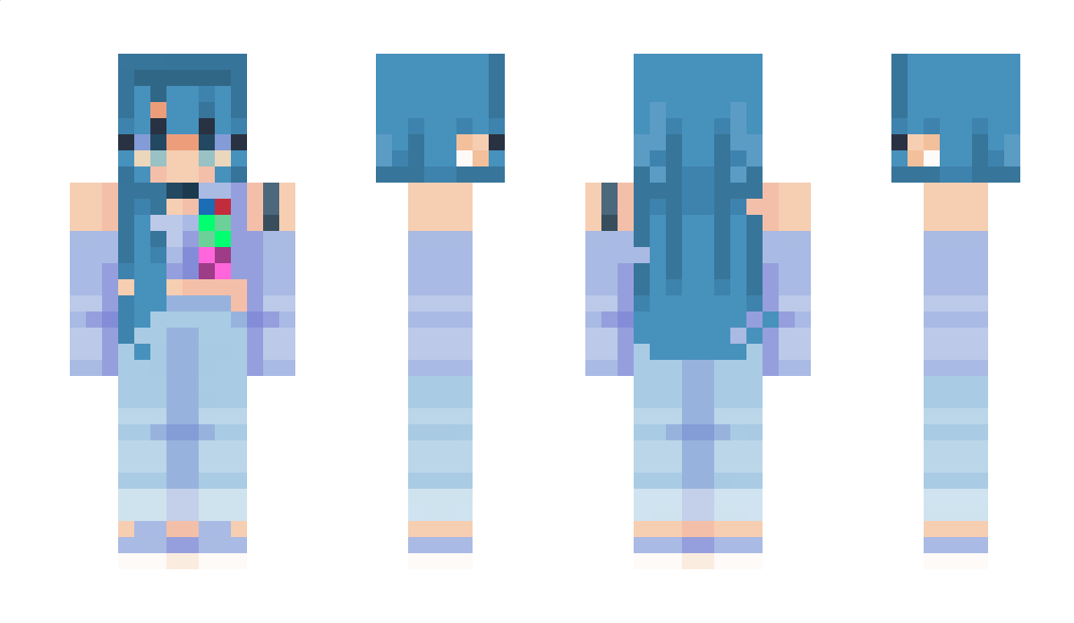 SparkleAquaRose Minecraft Skin