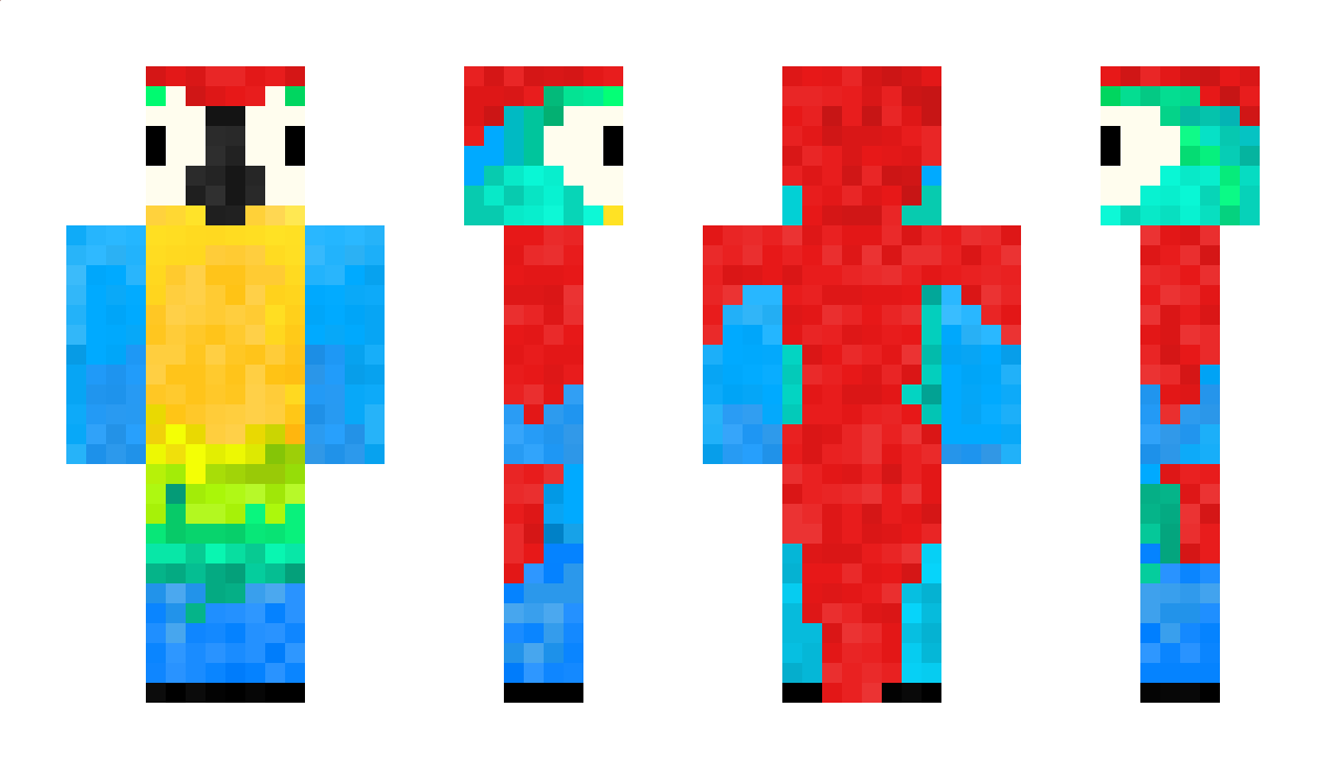 Guacamaya Minecraft Skin