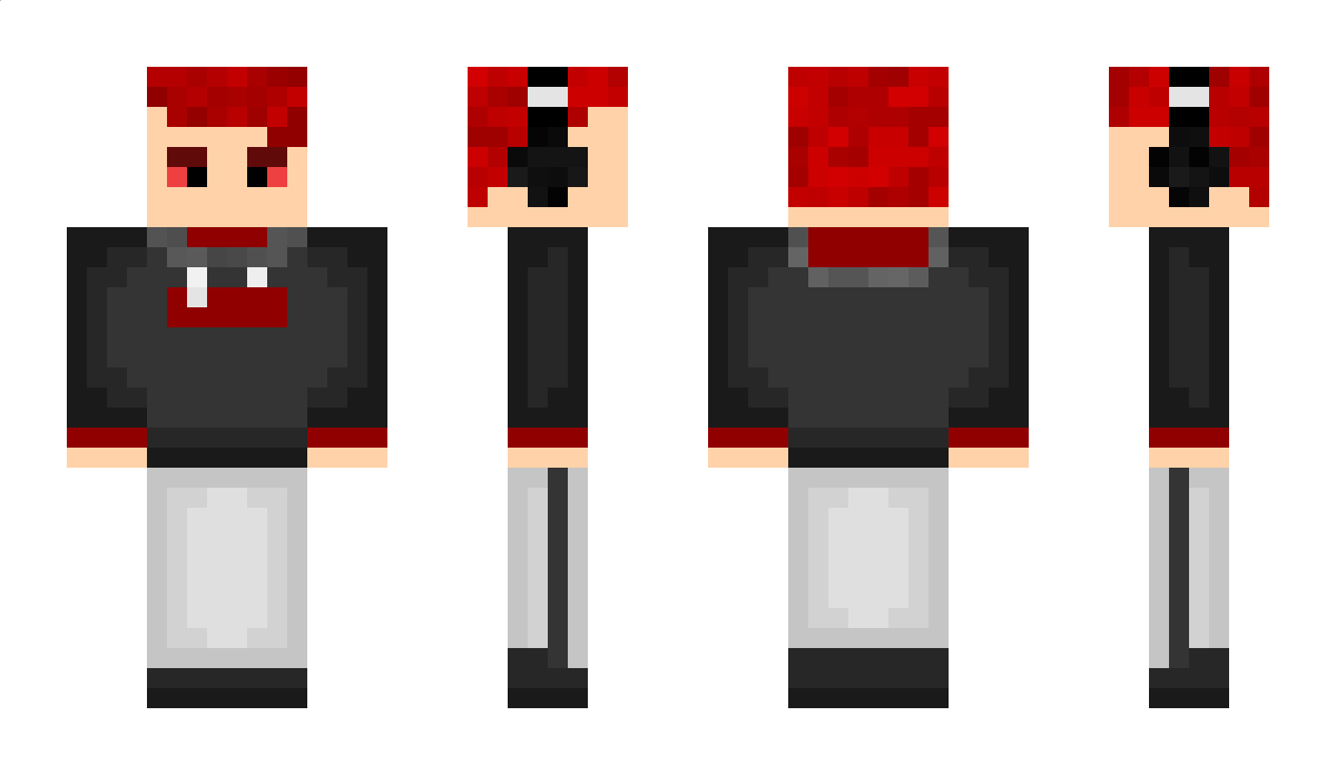 Distorted_RED Minecraft Skin