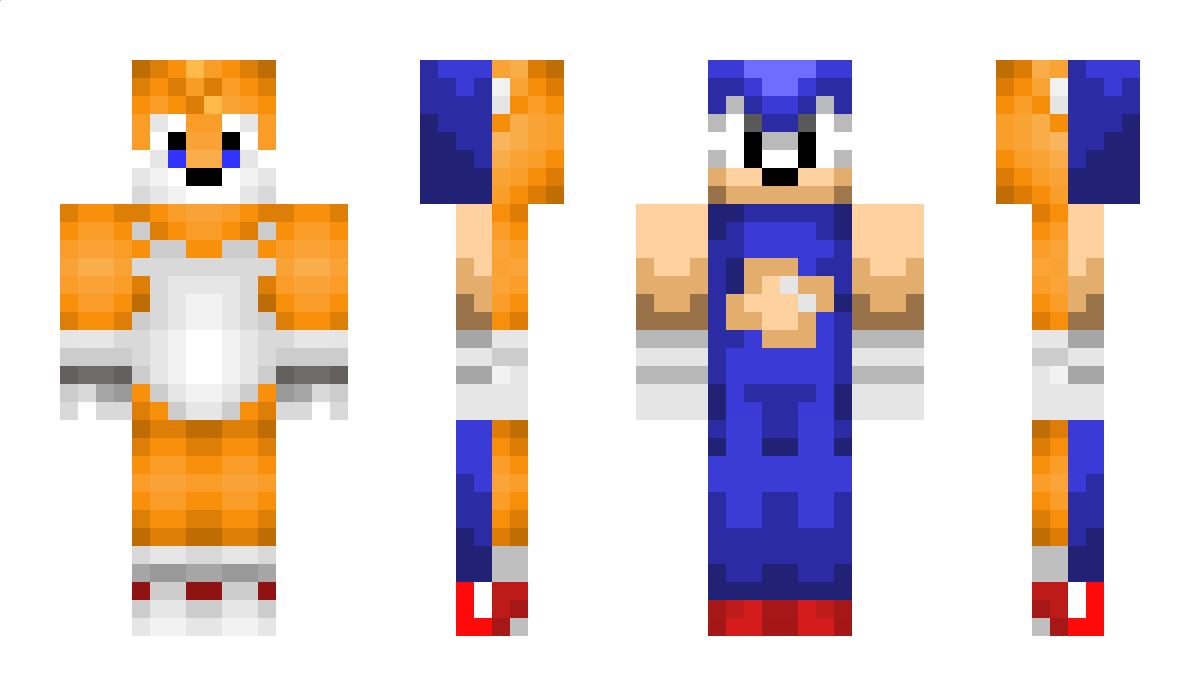 Sonic_and_Tails Minecraft Skin