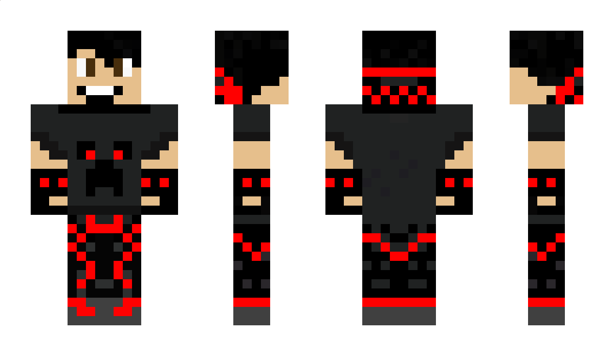 RedNBlack Minecraft Skin