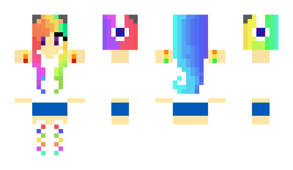 Rainbow Minecraft Skin