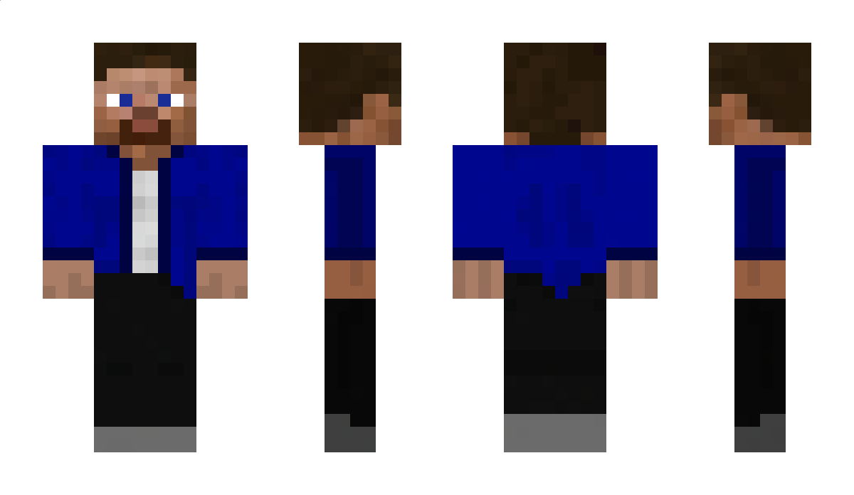 BLU3GR1D Minecraft Skin