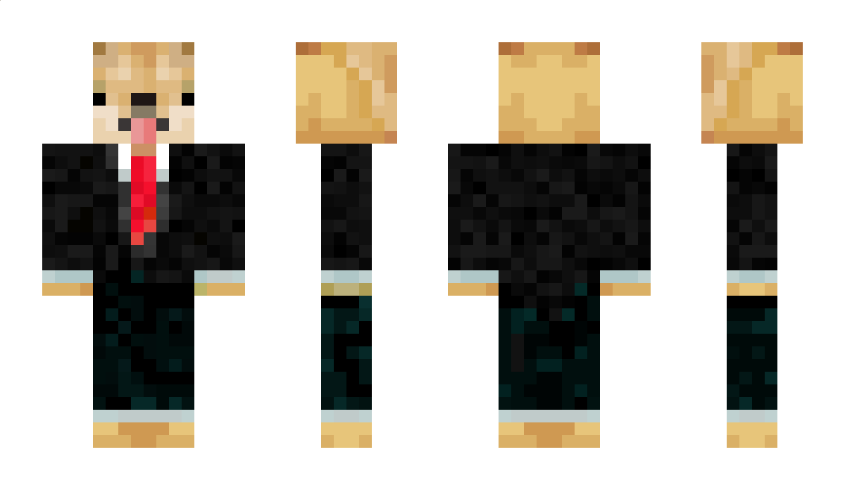 BlackSuitDog Minecraft Skin