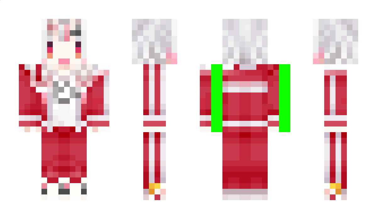 nakiriayame Minecraft Skin