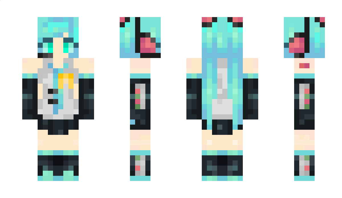 MikuMikuMewMew Minecraft Skin