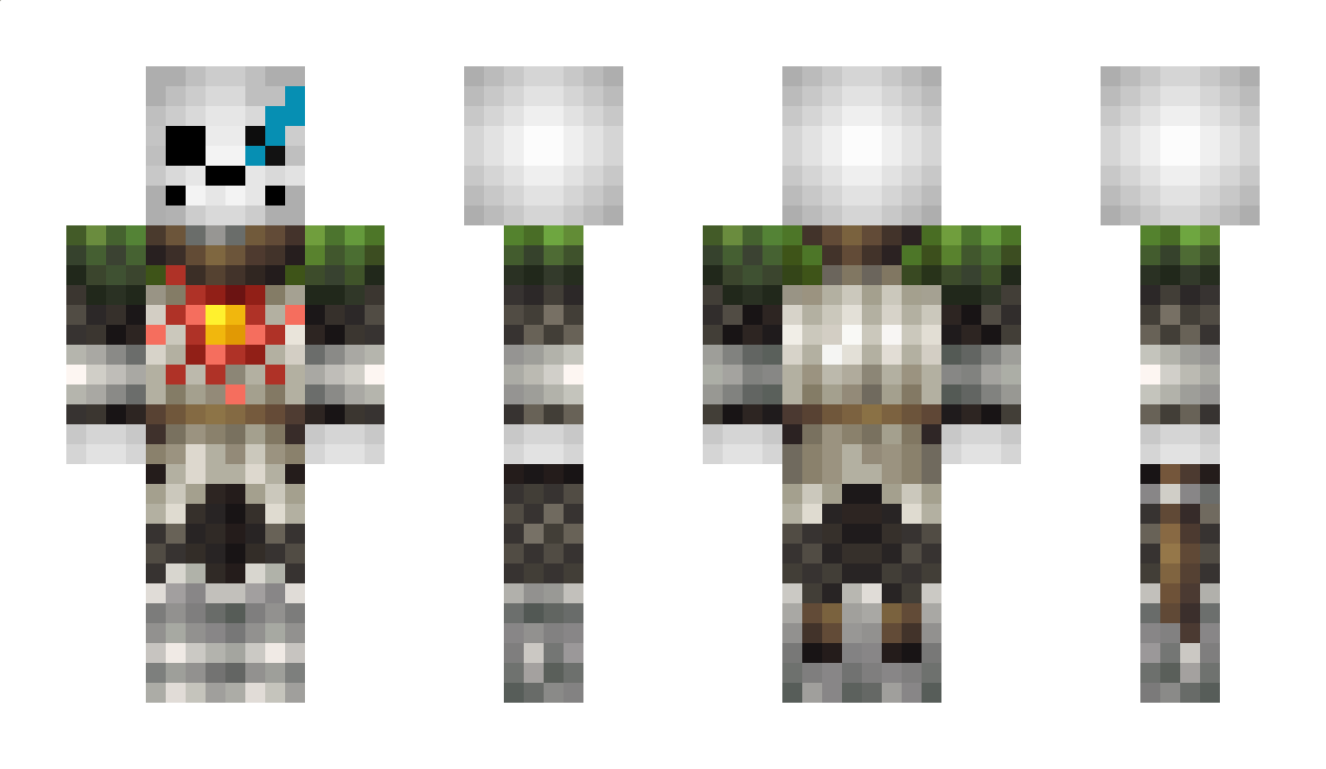 SansIRL Minecraft Skin