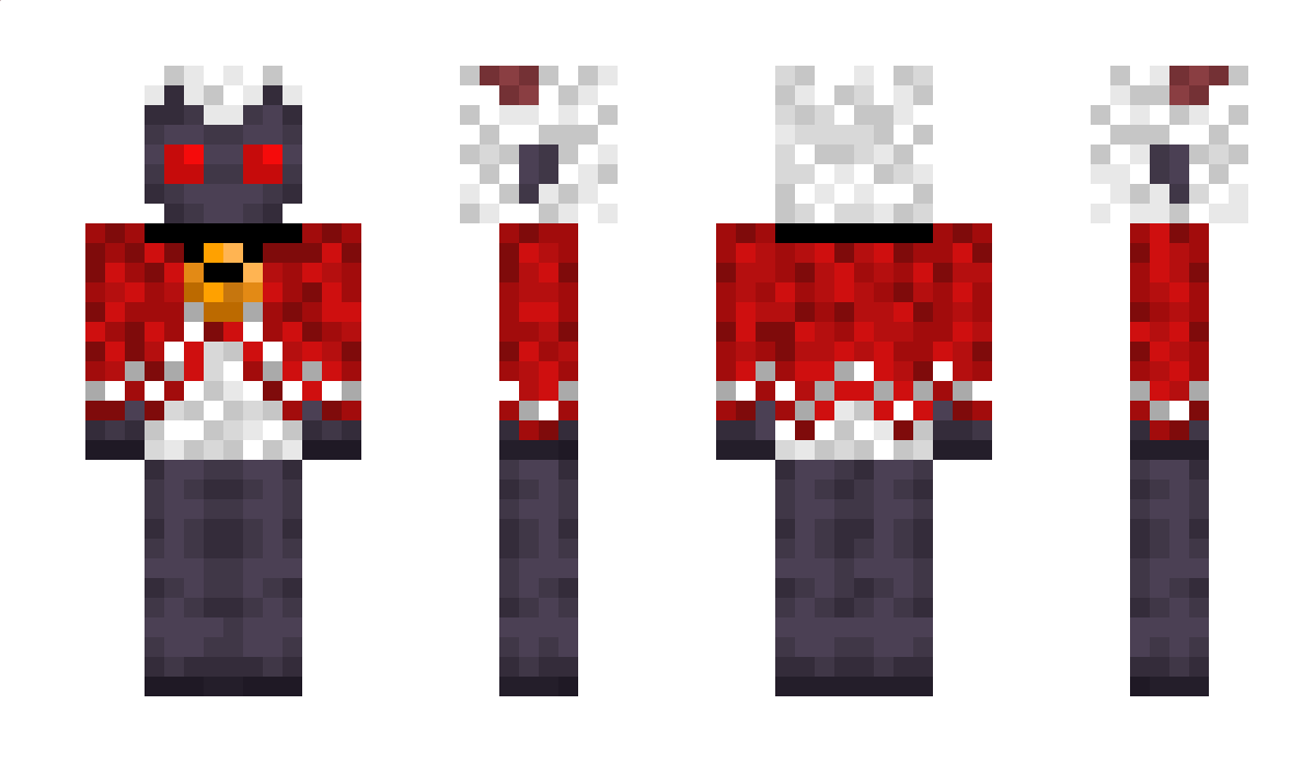 Redwhitepain Minecraft Skin