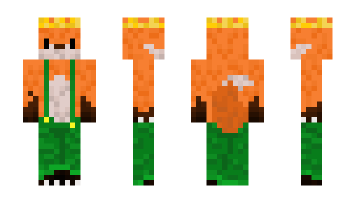 HungryTheFoxKing Minecraft Skin