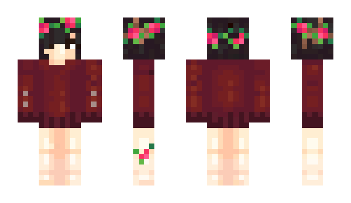 NanaRedLace Minecraft Skin