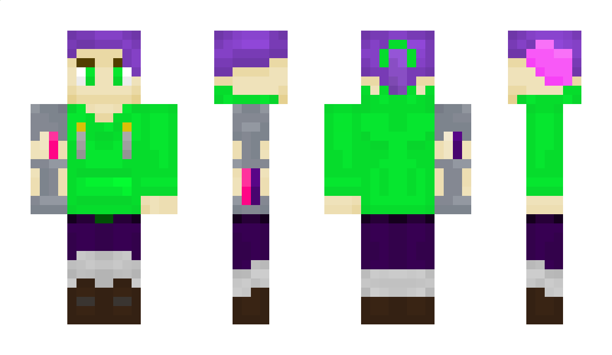 BookmarkAnimates Minecraft Skin