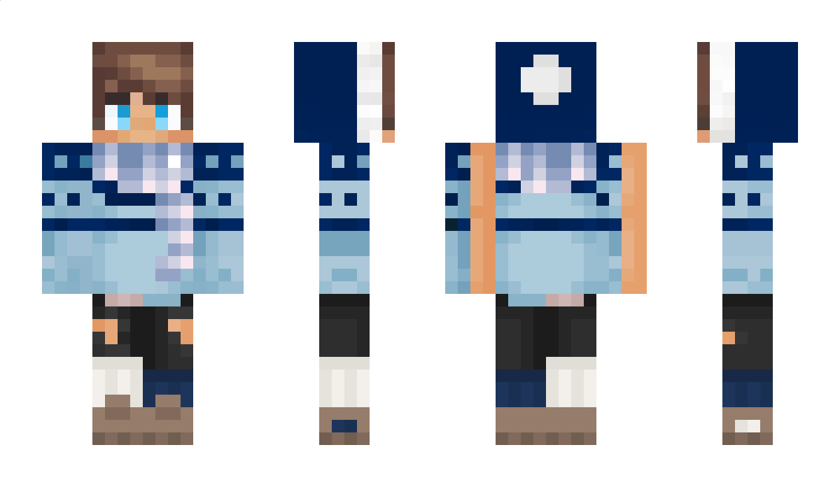 HoodieBlue Minecraft Skin