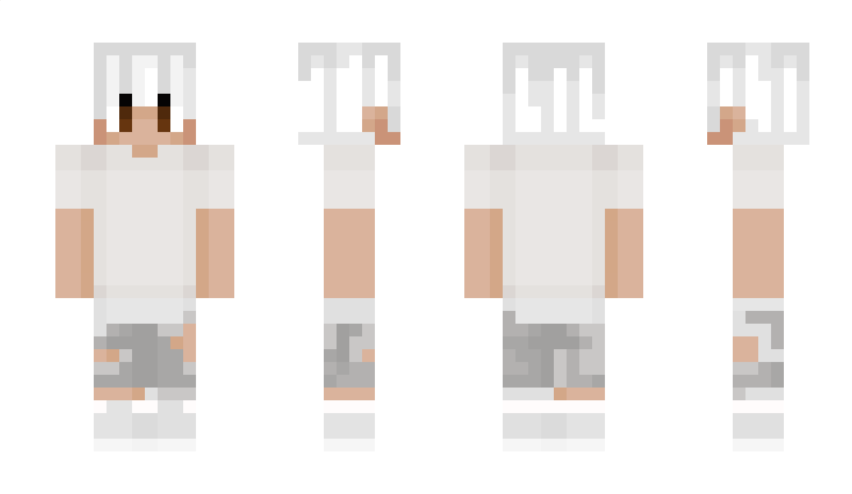 qWhite Minecraft Skin