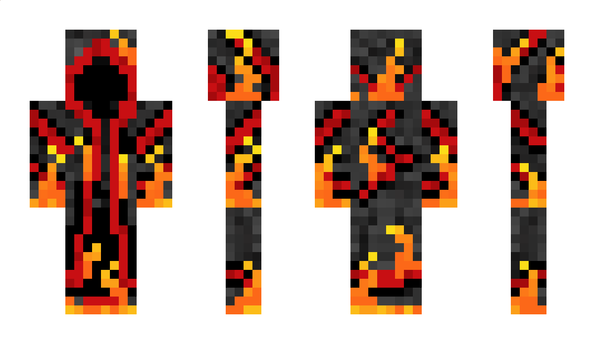 Fiery Minecraft Skin