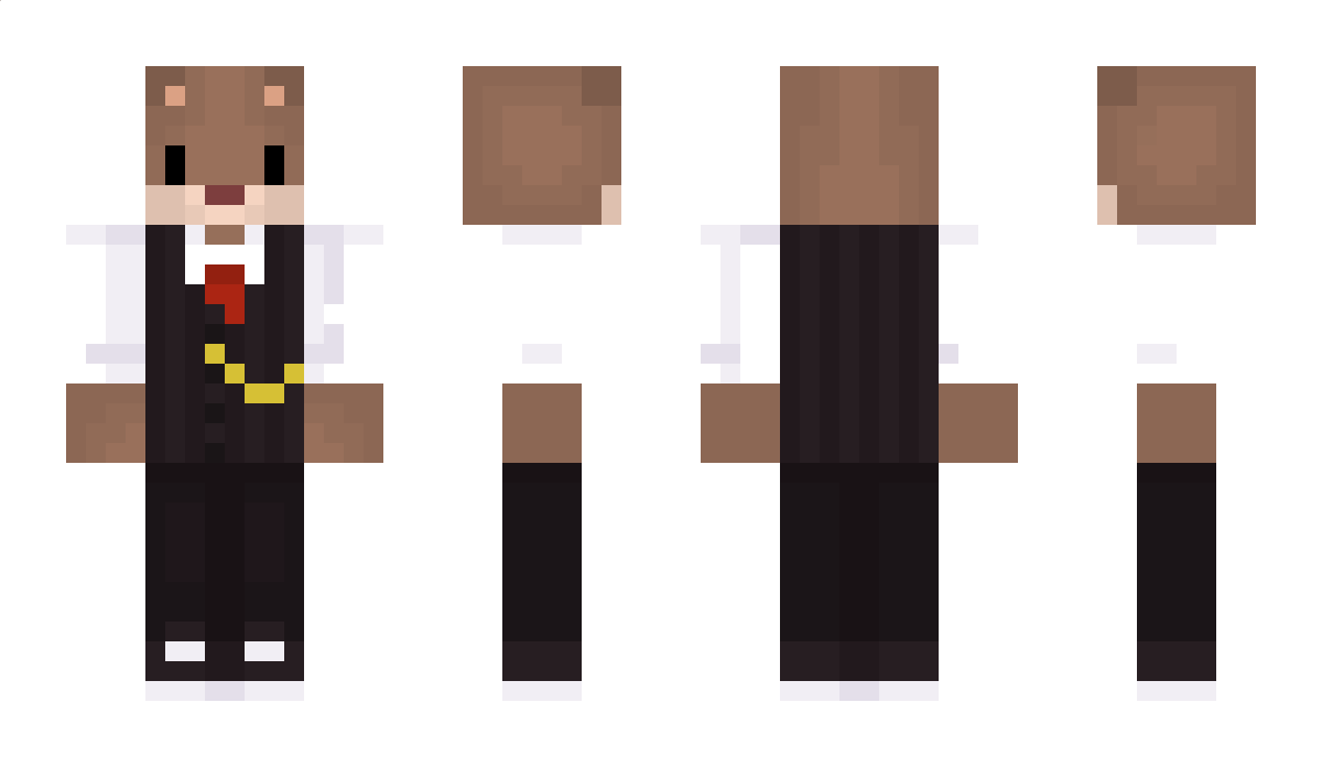 Sfokusowany Minecraft Skin