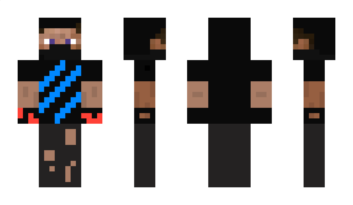 YTblueslash Minecraft Skin