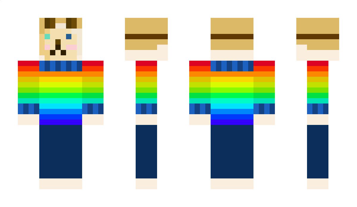 Ra1nbowpugz Minecraft Skin