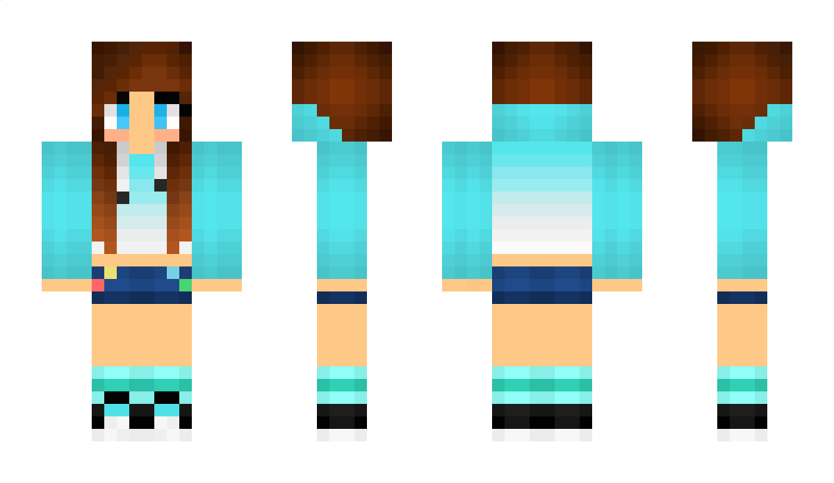 BubblePartyxox Minecraft Skin