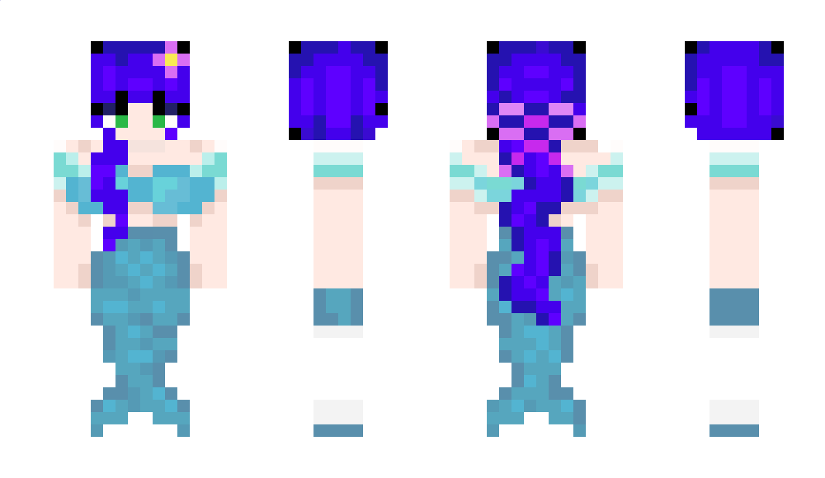 VioletAqua Minecraft Skin