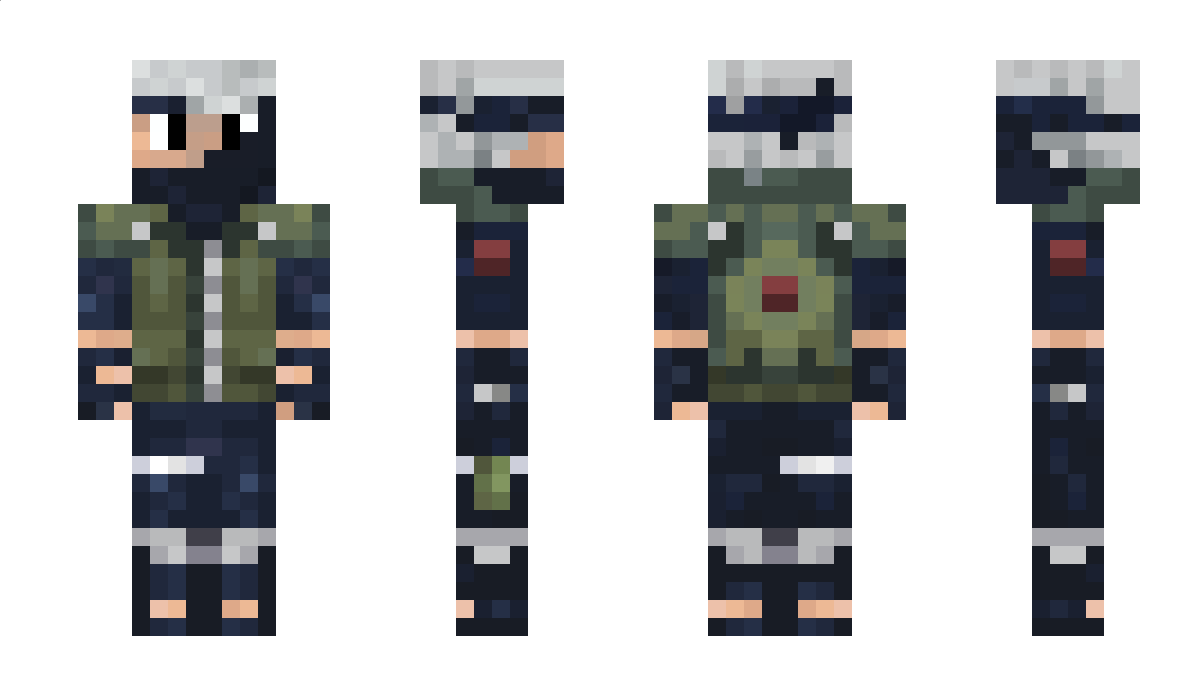 Kakashiiiiii Minecraft Skin