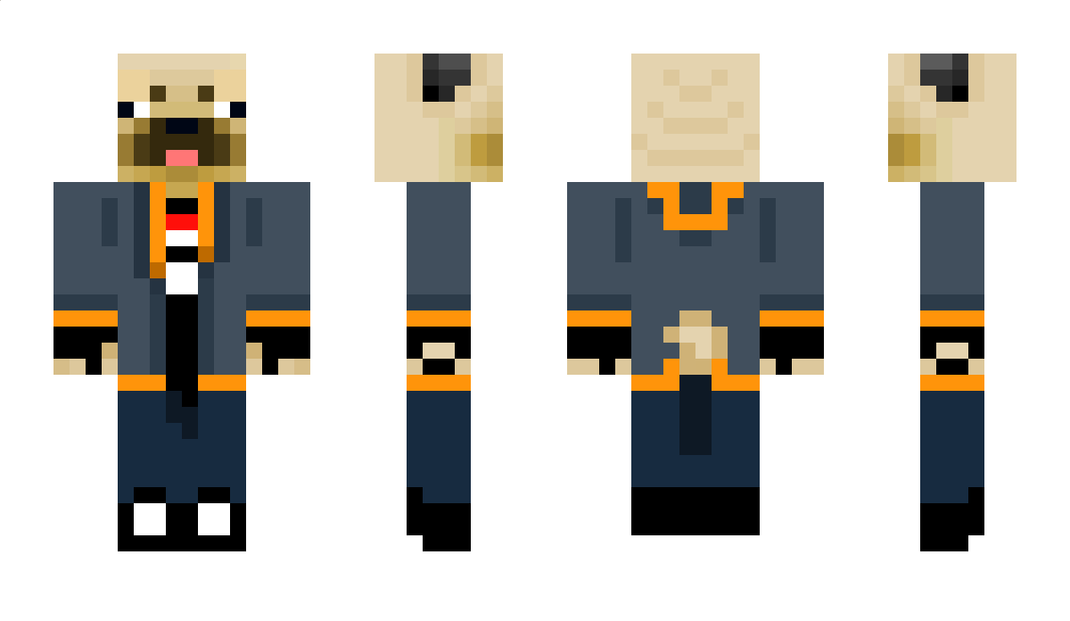 OrangeePug Minecraft Skin