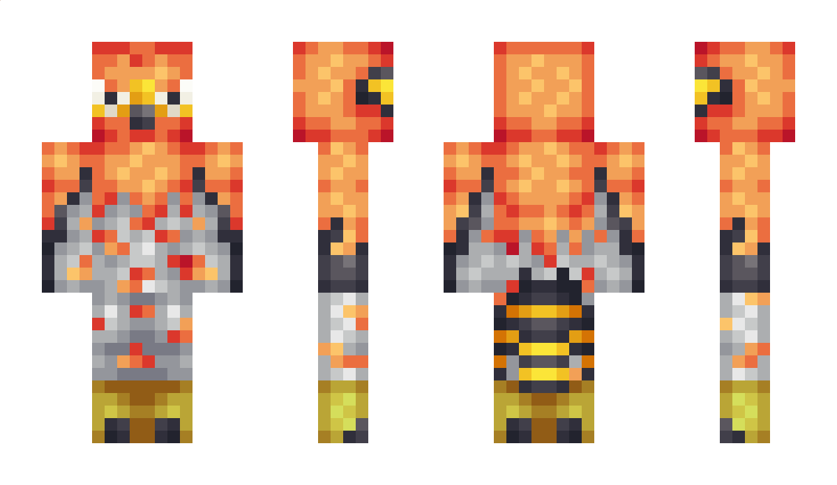 Talonflame Minecraft Skin