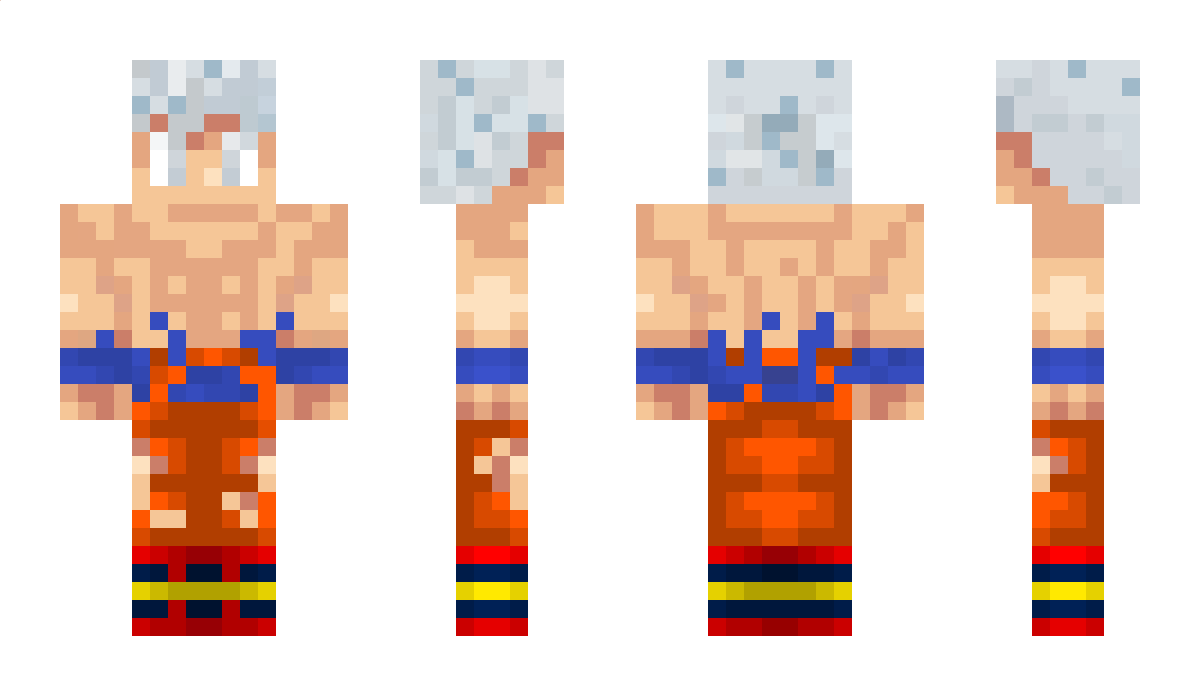 GokuUltraIstinto Minecraft Skin