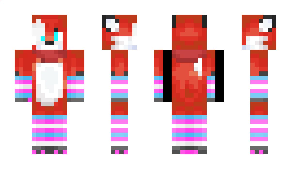 AuraTheWereFox Minecraft Skin