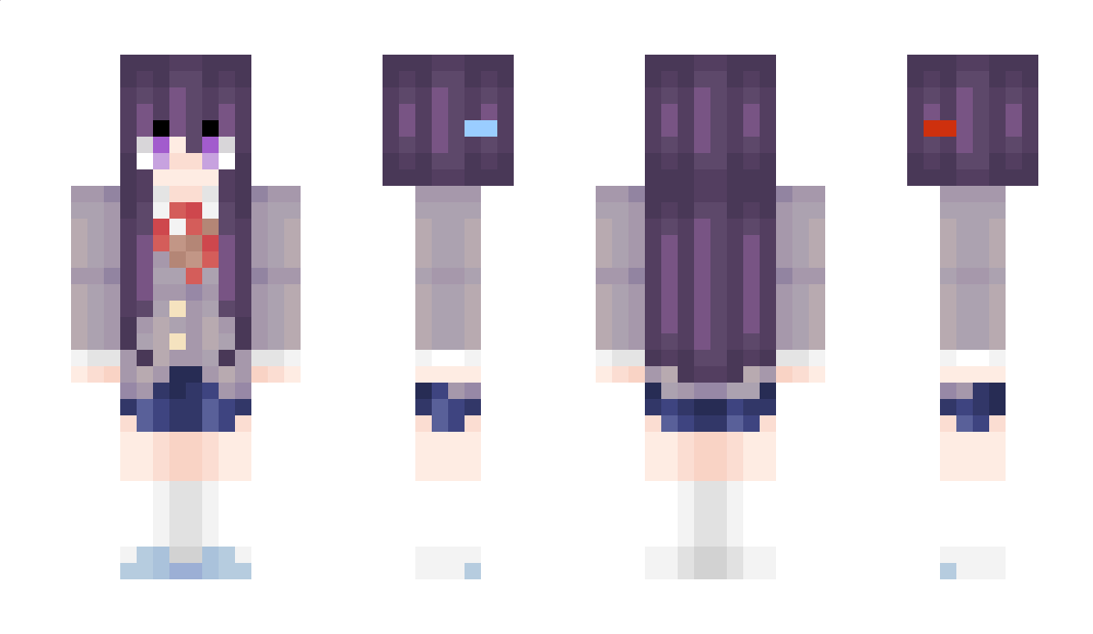 yuri_ddlc Minecraft Skin