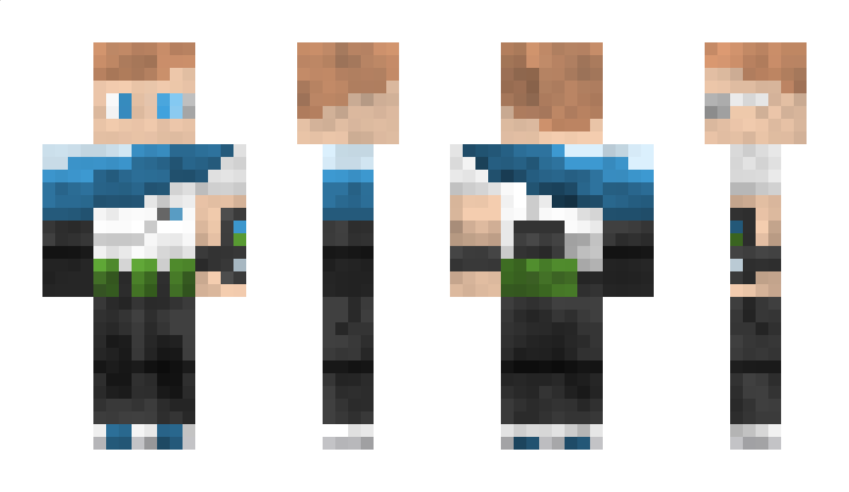 F1owB1ue Minecraft Skin