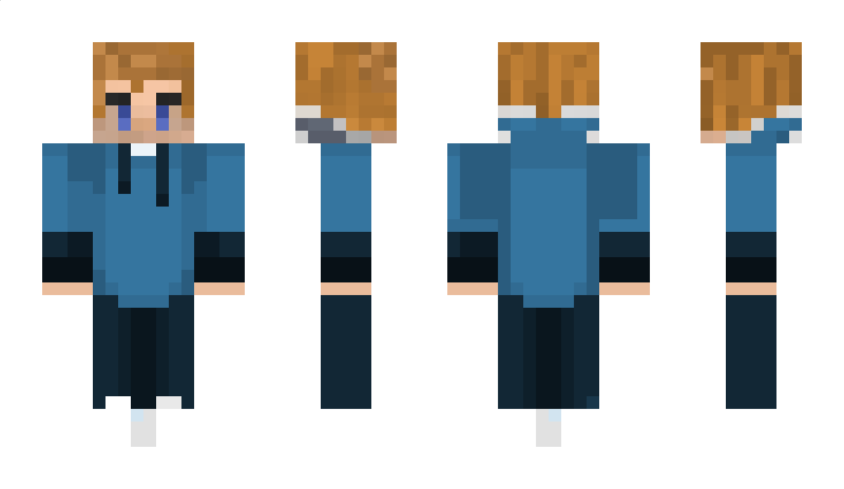 Verblauter Minecraft Skin