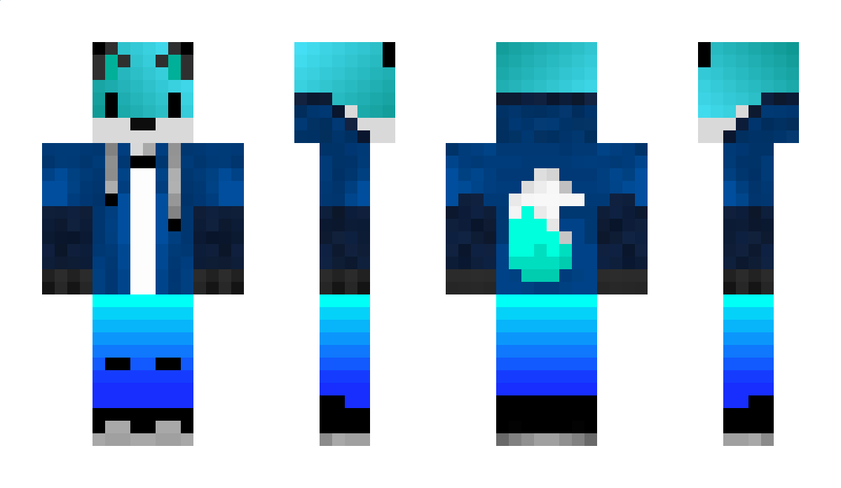 FoxisBlue Minecraft Skin