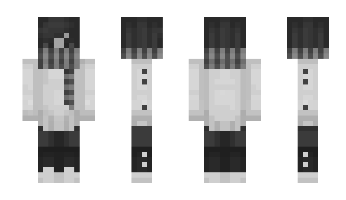 Grayscale Minecraft Skin