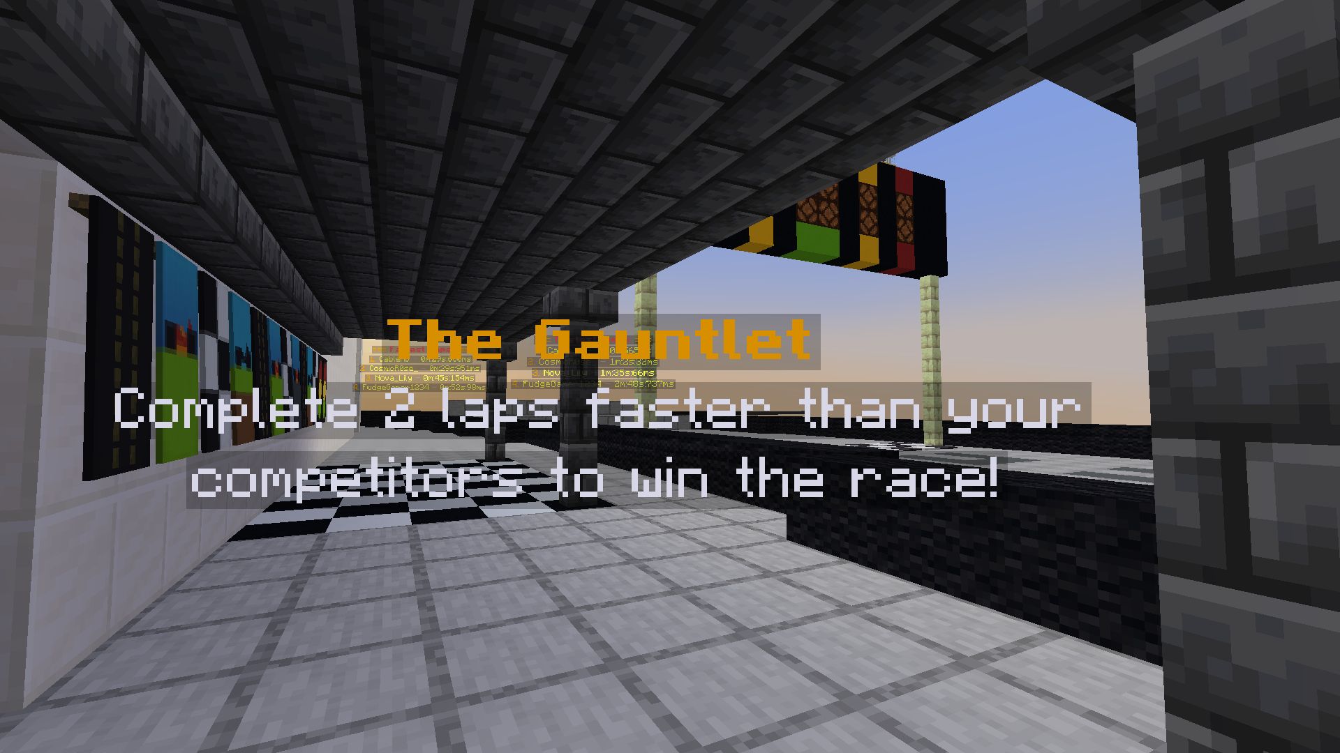 The Gauntlet racing minigame