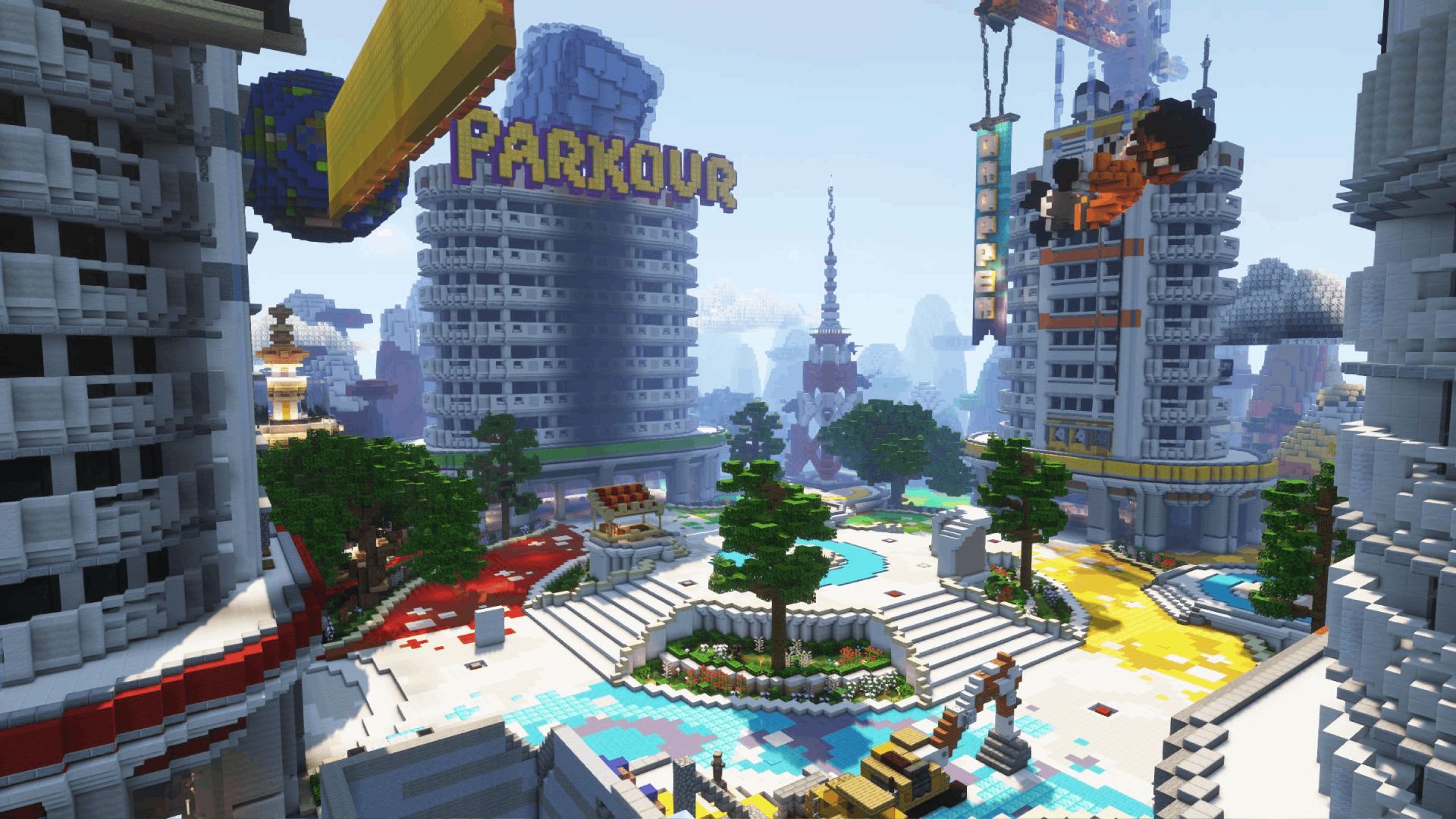 Parkour realm, home to 2500+ maps
